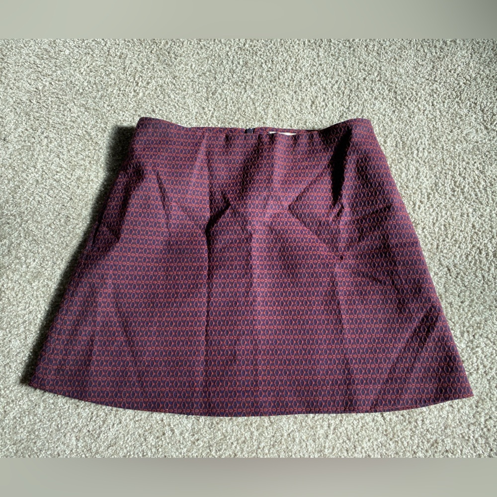 Wilfred Red Pleated A-line Mini Skirt